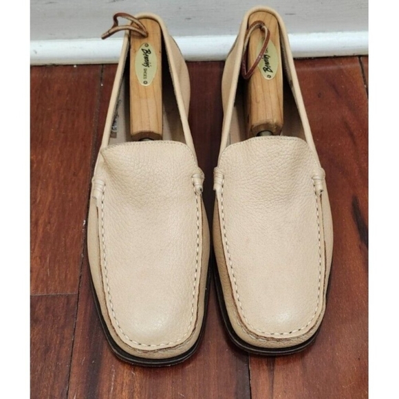 REG COMPANY made in Italy Beige Leather Men Loafers Size US 9/EUR 42 - Picture 6 of 15